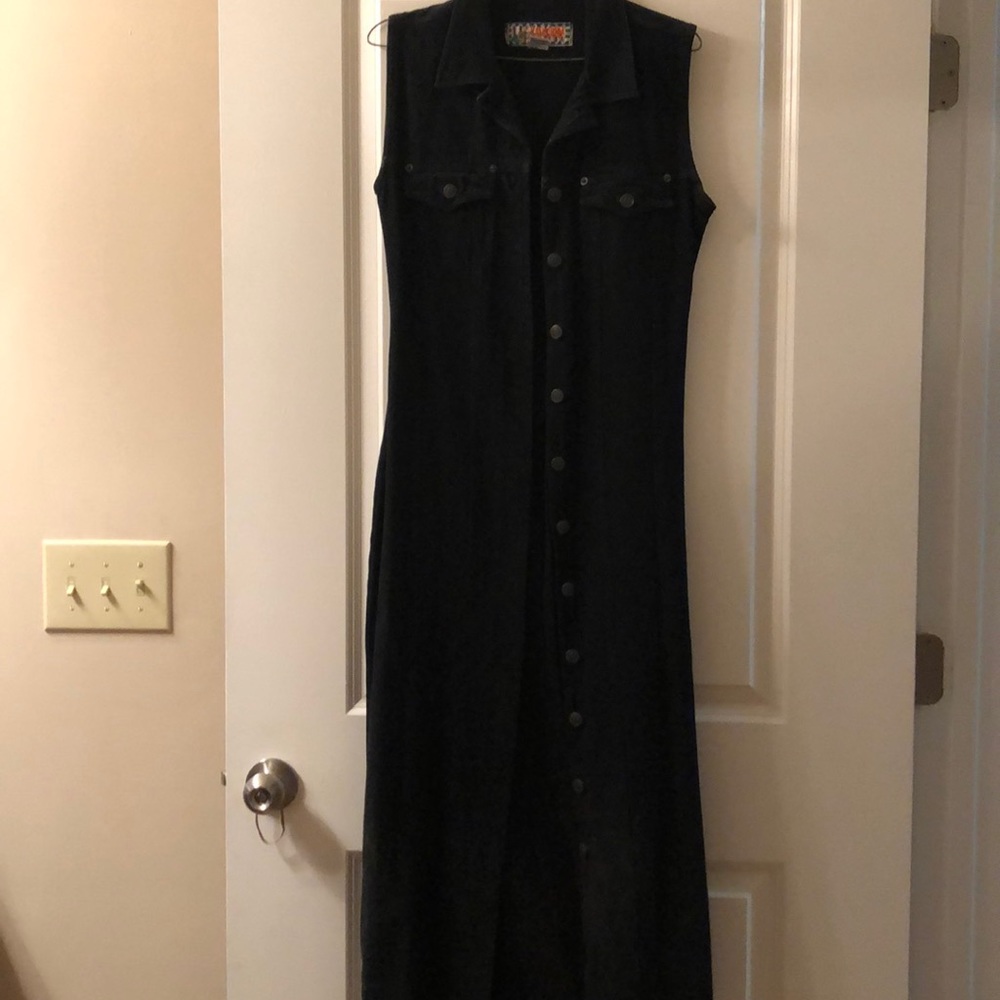 Dress, Jet Black, Maxi